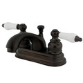 Kingston Brass 4" Centerset Bathroom Faucet, Oil Rubbed Bronze KB3605PL